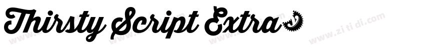 Thirsty Script Extra字体转换